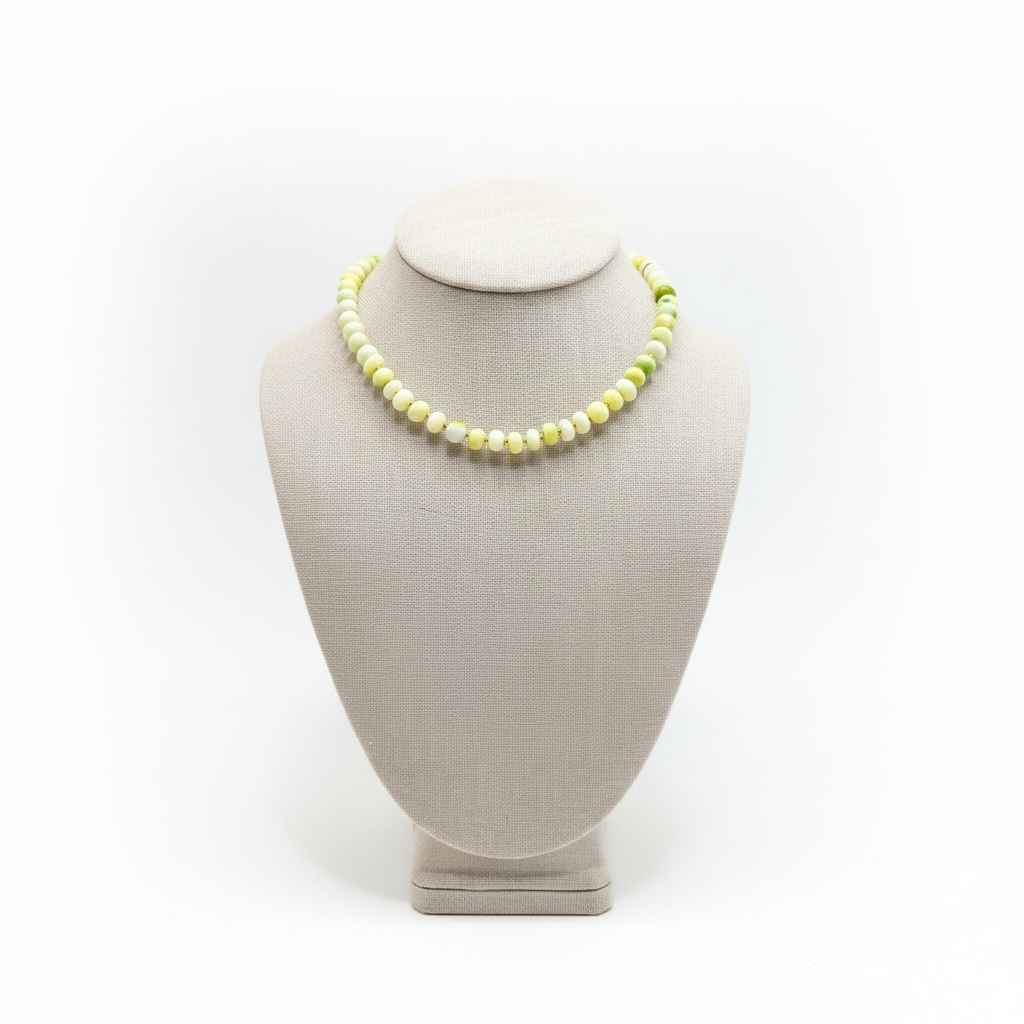 Lemon Lime India Opal Necklace