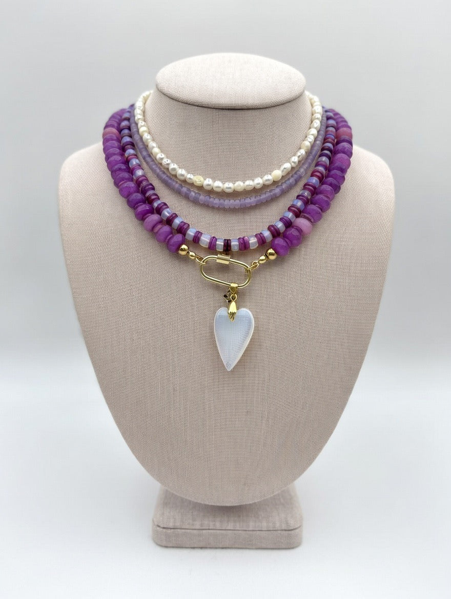 Lulu Lavender Mini Necklace