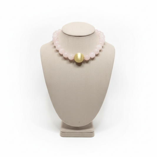 Rose Quartz Bubble Necklace